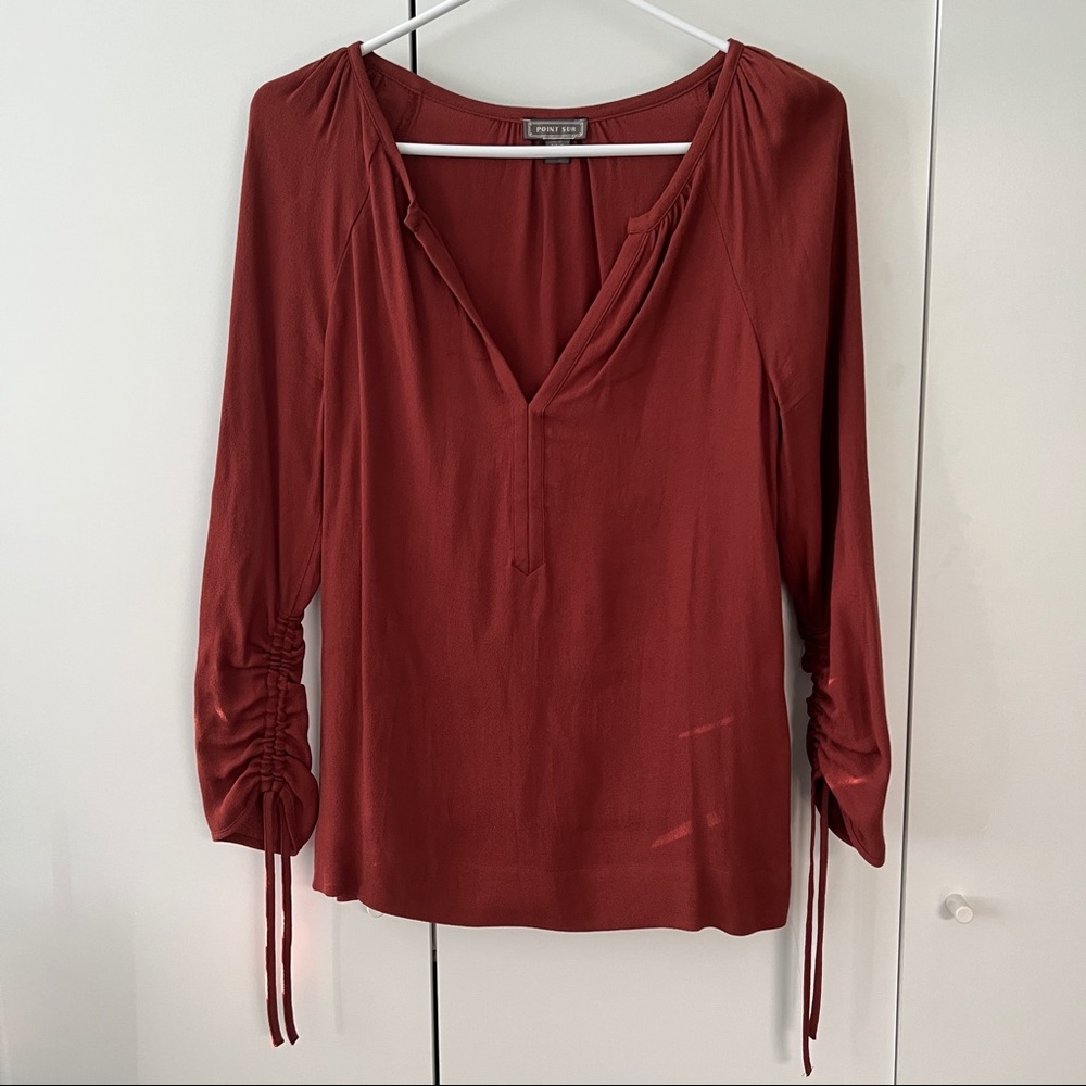 J. Crew Point Sur Blouse